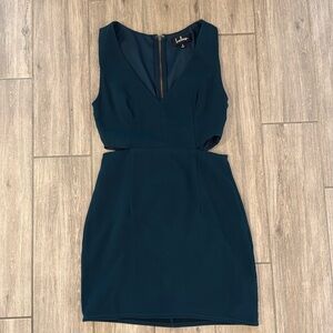 Lulus Teal Cutout Bodycon Mini Dress | Medium